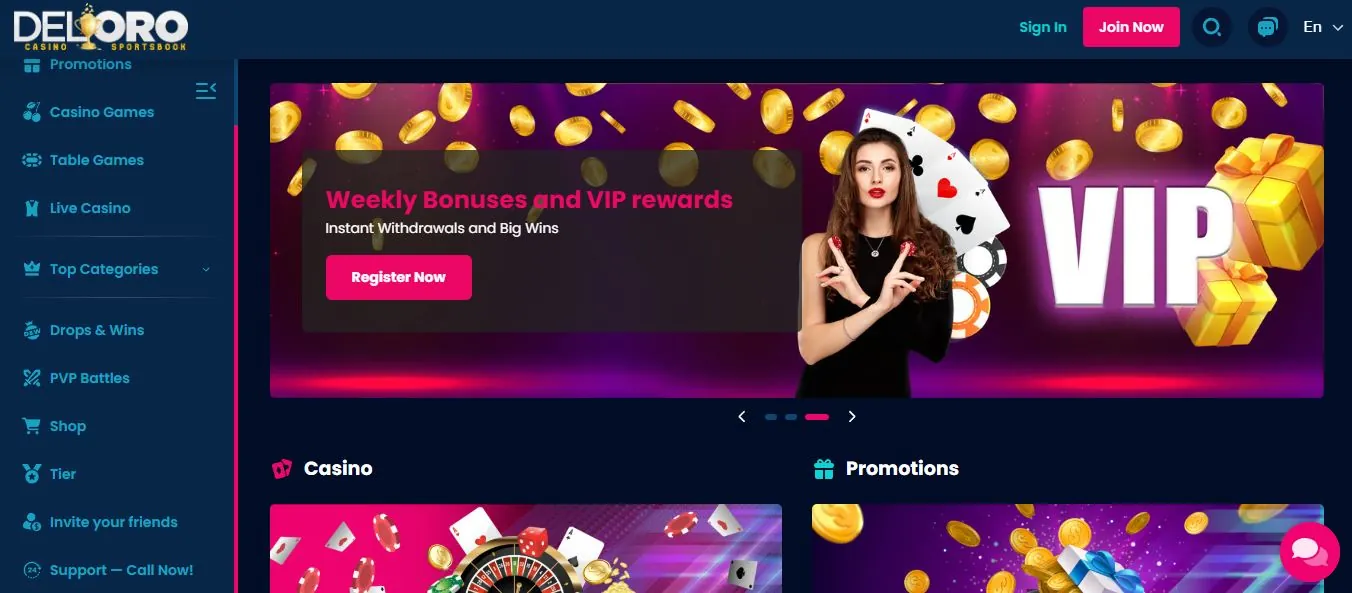 Visit Del Oro Casino